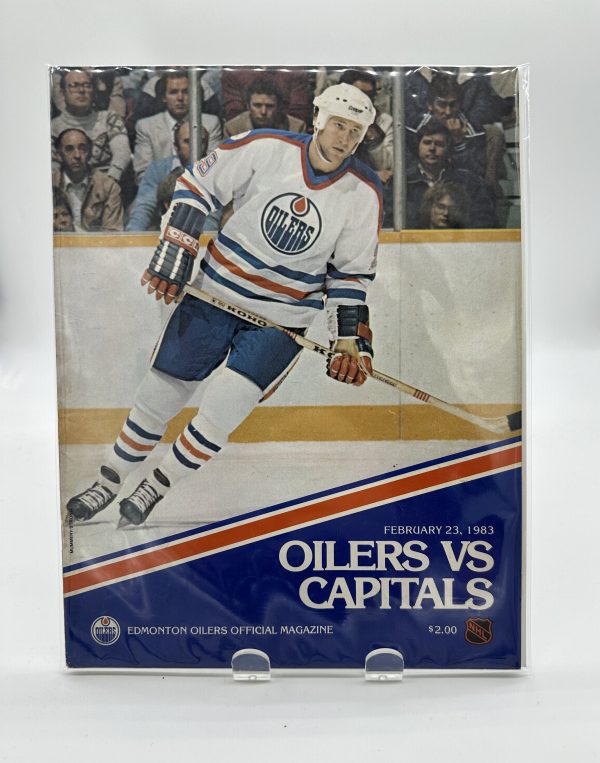 Edmonton Oilers Official Program February 23 1983 Vs. Capitals